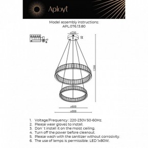 Подвесной светильник Aployt Oriann APL.076.13.80 в Урае - uray.ok-mebel.com | фото 2
