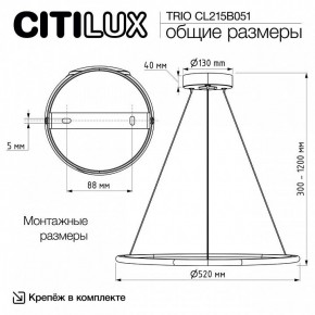 Подвесной светильник Citilux Trio CL215B051 в Урае - uray.ok-mebel.com | фото 8