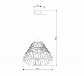 Подвесной светильник Eurosvet Cesta 40017/1 LED коричневый в Урае - uray.ok-mebel.com | фото 5