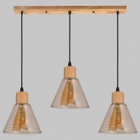 Подвесной светильник Imex MD.5870 MD.5870-3-P-WOOD+BK в Урае - uray.ok-mebel.com | фото