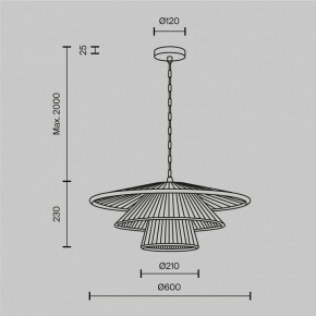 Подвесной светильник Maytoni Costa MOD394PL-01BS1 в Урае - uray.ok-mebel.com | фото 5