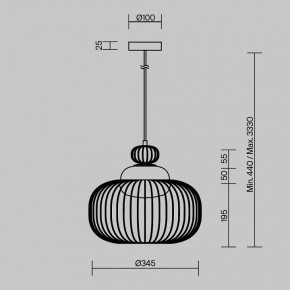 Подвесной светильник Maytoni Levitation MOD376PL-01G в Урае - uray.ok-mebel.com | фото 5