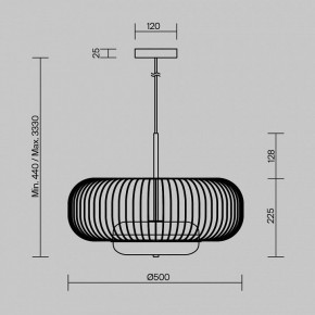 Подвесной светильник Maytoni Levitation MOD376PL-L30G3K в Урае - uray.ok-mebel.com | фото 5