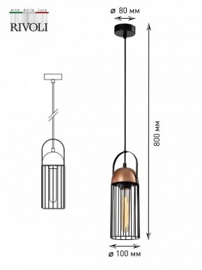 Подвесной светильник Rivoli Anemon Б0047359 в Урае - uray.ok-mebel.com | фото 9