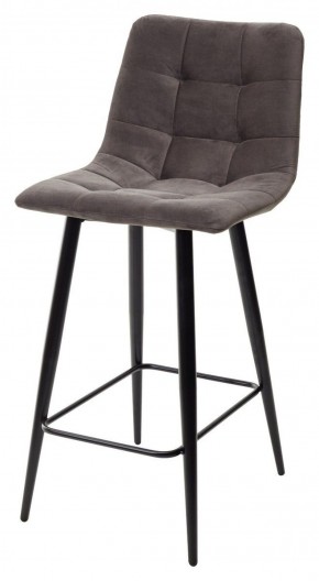 Полубарный стул CHILLI-QB графит #14, велюр / черный каркас (H=66cm) М-City в Урае - uray.ok-mebel.com | фото