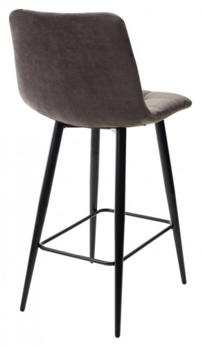 Полубарный стул CHILLI-QB графит #14, велюр / черный каркас (H=66cm) М-City в Урае - uray.ok-mebel.com | фото 4