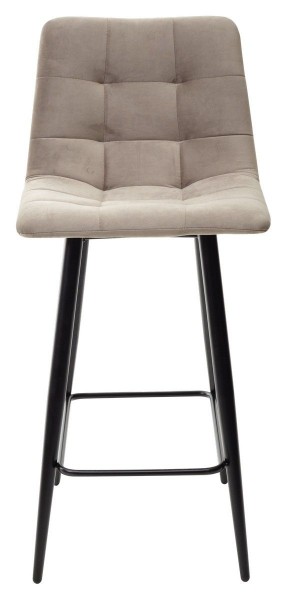 Полубарный стул CHILLI-QB латте #25, велюр / черный каркас (H=66cm) М-City в Урае - uray.ok-mebel.com | фото