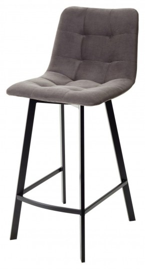 Полубарный стул CHILLI-QB SQUARE графит #14, велюр / черный каркас (H=66cm) М-City в Урае - uray.ok-mebel.com | фото