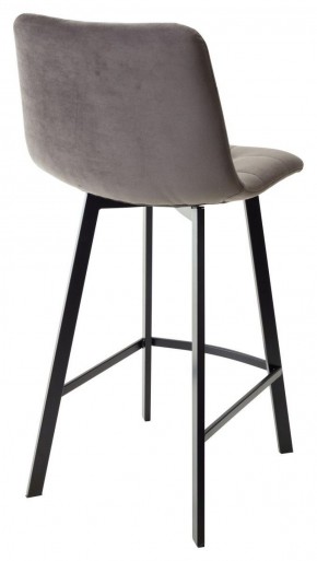 Полубарный стул CHILLI-QB SQUARE графит #14, велюр / черный каркас (H=66cm) М-City в Урае - uray.ok-mebel.com | фото 3