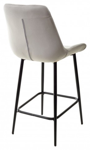 Полубарный стул ХОФМАН, цвет H-09 Светло-серый, велюр / черный каркас H=63cm М-City в Урае - uray.ok-mebel.com | фото 6