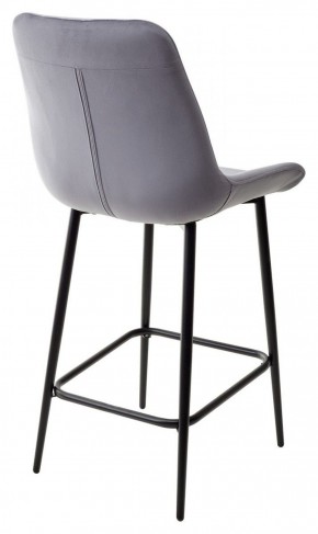 Полубарный стул ХОФМАН, цвет H-14 Серый, велюр / черный каркас H=63cm М-City в Урае - uray.ok-mebel.com | фото 5