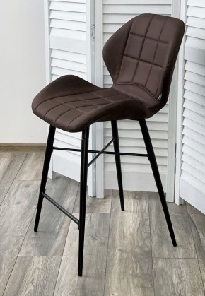 Полубарный стул MARCEL COWBOY-#800 темно-коричневый (H=65cm), ткань микрофибра М-City в Урае - uray.ok-mebel.com | фото 2