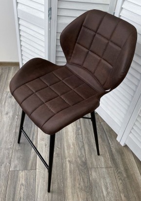 Полубарный стул MARCEL COWBOY-#800 темно-коричневый (H=65cm), ткань микрофибра М-City в Урае - uray.ok-mebel.com | фото 3