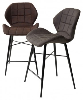Полубарный стул MARCEL COWBOY-#800 темно-коричневый (H=65cm), ткань микрофибра М-City в Урае - uray.ok-mebel.com | фото 5