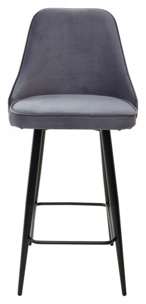 Полубарный стул NEPAL-PB СЕРЫЙ #27, велюр/ черный каркас (H=68cm) М-City в Урае - uray.ok-mebel.com | фото 5