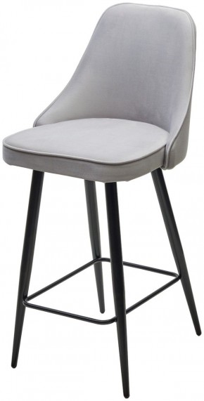 Полубарный стул NEPAL-PB СВЕТЛО- СЕРЫЙ BM-4, велюр/ черный каркас (H=68cm) М-City в Урае - uray.ok-mebel.com | фото