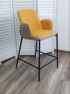 Полубарный стул NYX (H=65cm) VF106 желтый / VF120 серый М-City в Урае - uray.ok-mebel.com | фото