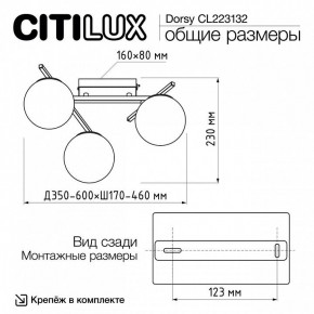 Потолочная люстра Citilux Dorsy CL223132 в Урае - uray.ok-mebel.com | фото 12