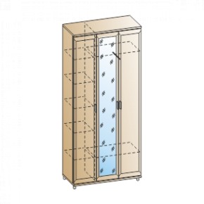 Прихожая Мелисса композиция 2 (Ясень Асахи) в Урае - uray.ok-mebel.com | фото 2