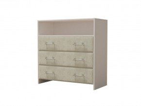 PROxSON Комод Varna (ЛДСП Белая+ткань Белый/Savana Milk (молочный)) 90x40 в Урае - uray.ok-mebel.com | фото 2