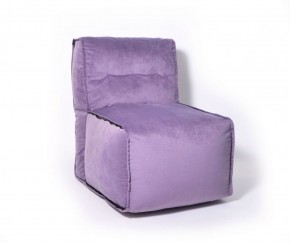 Прямое модульное бескаркасное кресло Комфорт (Фиолет велюр) в Урае - uray.ok-mebel.com | фото