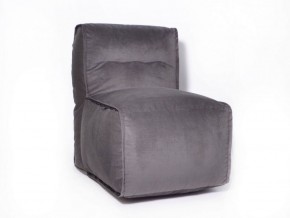 Прямое модульное бескаркасное кресло Комфорт (Графит велюр) в Урае - uray.ok-mebel.com | фото
