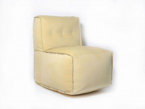 Прямое модульное бескаркасное кресло Комфорт (Желтый велюр) в Урае - uray.ok-mebel.com | фото