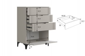 РИЧ Гостиная (модульная) кашемир в Урае - uray.ok-mebel.com | фото 6