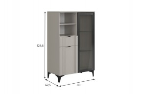 РИЧ Комод 2 со стеклом в Урае - uray.ok-mebel.com | фото 2
