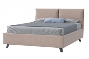 САНДРА Кровать с ПМ 1600 (рогожка бежевый) в Урае - uray.ok-mebel.com | фото