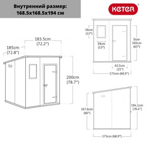 Сарай Манор Пентхаус 6x6 (MANOR PENT 6x6) в Урае - uray.ok-mebel.com | фото 3