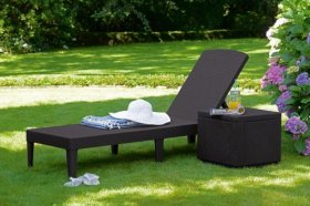 Шезлонг Джайпур (Jaipur Sun lounger) виски-коричневый в Урае - uray.ok-mebel.com | фото 2