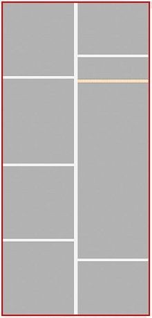 Шкаф 2-х дверный Ольга-1Н для одежды и белья в Урае - uray.ok-mebel.com | фото 3