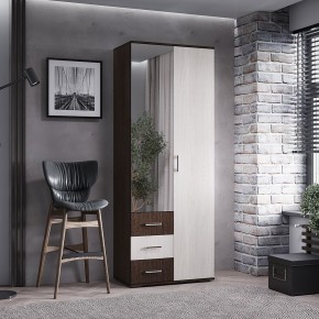 Шкаф 2-х створчатый Белла (Венге/Ясень белый) в Урае - uray.ok-mebel.com | фото 3