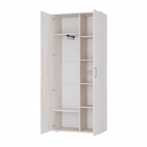 Шкаф 2-х створчатый Флоренция (ясень белый) в Урае - uray.ok-mebel.com | фото 2