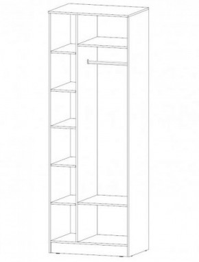 КОСТА-РИКА Шкаф 2-х створчатый (шимо темный/шимо светлый) в Урае - uray.ok-mebel.com | фото 2