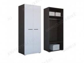 Шкаф 2-х створчатый НЕНСИ 800 (Венге/Белый глянец) в Урае - uray.ok-mebel.com | фото