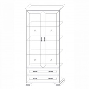 Шкаф (2 стеклодвери) Сиена в Урае - uray.ok-mebel.com | фото 6