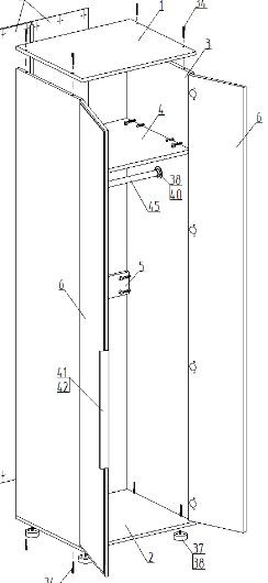 Шкаф 2-ств. для одежды "Лео" в Урае - uray.ok-mebel.com | фото 2