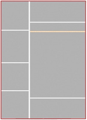 Шкаф 3-х дверный Ольга-1Н для одежды и белья в Урае - uray.ok-mebel.com | фото 4