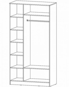 ГАММА Шкаф 3-х створчатый в Урае - uray.ok-mebel.com | фото 2