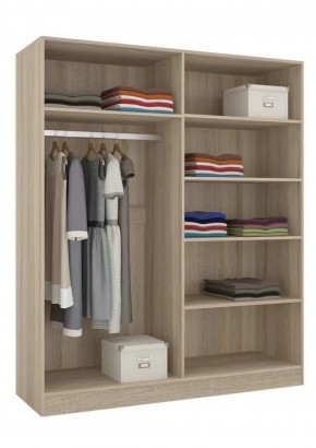 Шкаф 4-х створчатый Леси + Зеркало в Урае - uray.ok-mebel.com | фото 4
