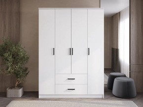Шкаф 4-х створчатый Титан (белый) в Урае - uray.ok-mebel.com | фото