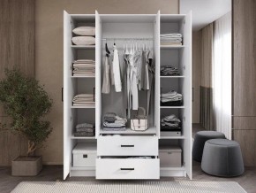Шкаф 4-х створчатый Титан (белый) в Урае - uray.ok-mebel.com | фото 2