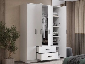 Шкаф 4-х створчатый Титан (белый) в Урае - uray.ok-mebel.com | фото 4