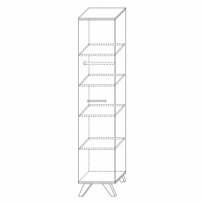 Шкаф 400 Вега Скандинавия в Урае - uray.ok-mebel.com | фото 6