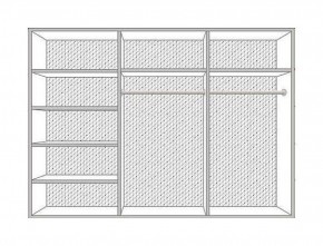 Шкаф 6-и дверный с зеркалами (04.146) Диана в Урае - uray.ok-mebel.com | фото 2