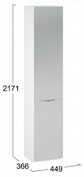 Шкаф для белья Глосс СМ-319.07.012 в Урае - uray.ok-mebel.com | фото 4