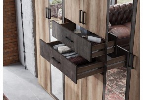 Шкаф для белья Паркинс в Урае - uray.ok-mebel.com | фото 5