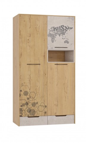 Шкаф для одежды 3 двери и 2 ящика Шк134.0 ДС Стэнфорд в Урае - uray.ok-mebel.com | фото
